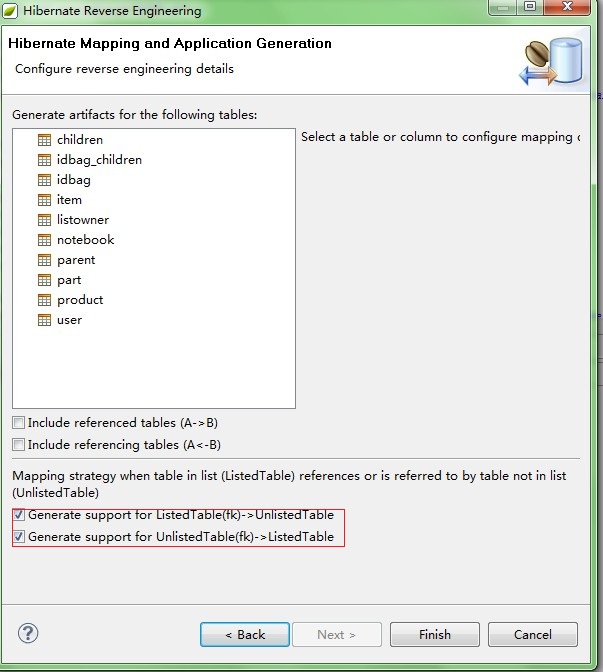 Hibernate Mapping Finish